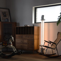 Lampe sur pied Radilum en aluminium et acrylique, design moderne minimaliste, LED haute luminosité 3000K, anti-explosion, garantie 3 ans, CRI 80, design de créateur