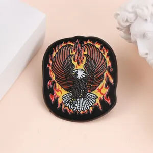 Shmik Punk Flame <span class=keywords><strong>Eagle</strong></span> Esmalte Metal Engraçado Lapela Pins Broches Badges Mochila Vestuário DIY Decorativo Patch Jóias Presente - Product Image 2
