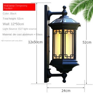 Ventes d'usine allée applique extérieure étanche rétro balcon Led jardin cylindre solaire 220v 80 aluminium nouveauté éclairage - Product Image 5