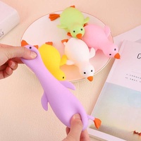 Jouet anti-stress géant en forme de canard, en EVA, extensible, blanc, pour soulager le stress, pour les enfants de 5 à 7 ans et les adultes, idéal comme cadeau