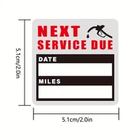 Autocollant de flexographie pour changement d'huile de voiture, rappel de maintenance et de date d'expiration, autocollant de fenêtre étanche, étiquette adhésive