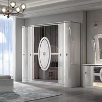 Ensemble de Meubles de Chambre Classique de Luxe pour Villa, Lit Double Moderne avec Cadre en Bois, Set Complet pour Chambre à Coucher King Size