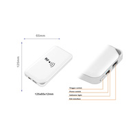 Lector de Mano RFID UHF ABS con Batería, Protocolo ISO18000-6C, Distancia de Lectura de 1-3 m, 860-960 MHz, Android/Windows, USB/BLE 2.0