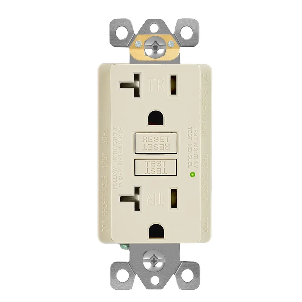 GT20 wall socket American standard TR self test 20a 120v receptacle lowe's gfci floor outlet for kitchen