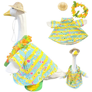 Новый гавайский костюм для гуся: комплект одежды и украшения для уличного декора на веранде - Product Image 2