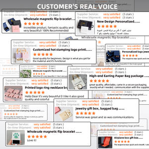 Caja de Joyería de Cartón Deslizable Personalizada con Logotipo en Papel Dorado - Product Image 4