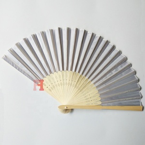 Venta al por mayor de <span class=keywords><strong>la</strong></span> fábrica de seda velos <span class=keywords><strong>la</strong></span> mitad con marco de bambú - Product Image 2