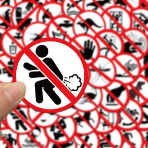 علامة مخصصة لا تدخين خالية من الصدأ 40 مل مغلفة شخصية علامة فينيل المرور للملصقات التعبئة والتغليف - Product Image 5