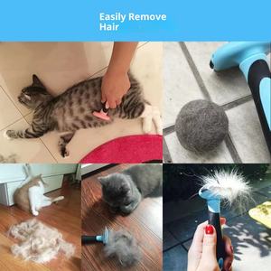 OEMカスタムロゴペット犬グルーミング脱着ブラシ交換可能ブレード再利用可能犬ノミ除去ヘアコーム - Product Image 5