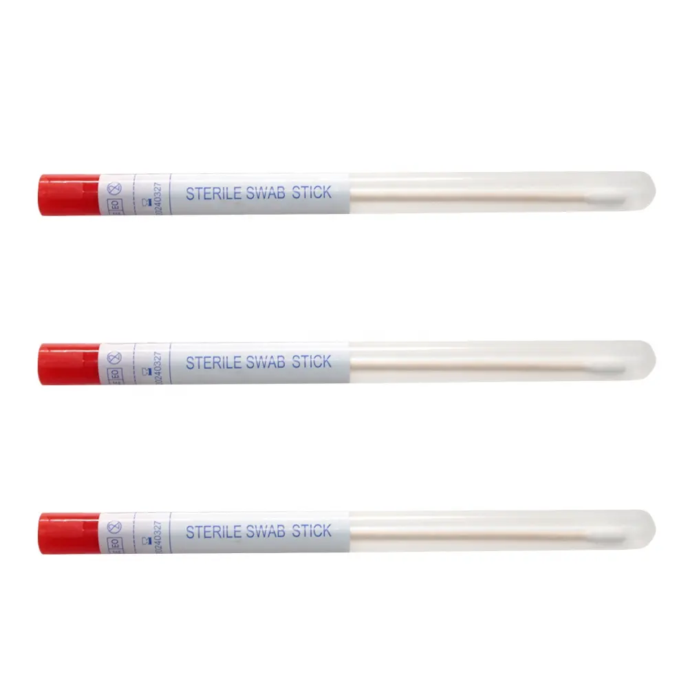 Bộ Sưu Tập Mẫu Vật Bông Y Tế Steril Stuart Transport Flocked Swab Stick Không Có Gel Vừa