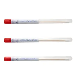 Steril Medical Cotton Specimen sample Collection stuart transport flocked Swab stick without gel medium