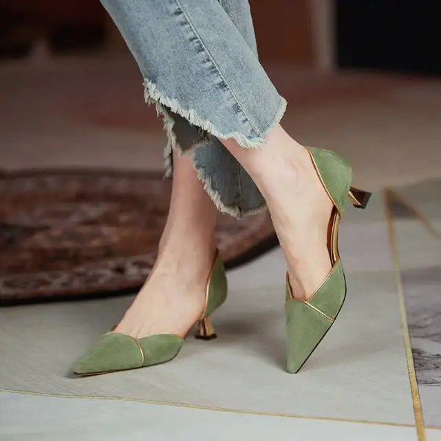 Chaussures à talons hauts formelles pour femmes-Escarpins élégants à talons aiguilles et bout pointu