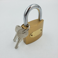 Cadenas à anse courte en laiton massif de haute qualité 50 mm, sécurité supérieure, fer avec finition peinte en couleur, utilisation pour porte, fabricant direct