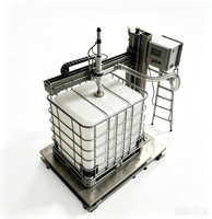 Remplisseur de conteneurs IBC de 1 à 1,5 tonne, remplissage par le haut, largement utilisé pour les liquides (œufs, huile comestible, lubrifiant, antigel)