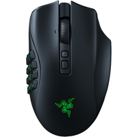 Razer Naga V2 Mouse Gaming nirkabel, Mouse Gaming tanpa kabel dengan 19 tombol yang dapat diprogram, Sensor optik 30K