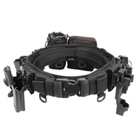 Ceinture tactique légère et réglable pour le camping et l'usage quotidien, avec pochette rembourrée pour gadgets de chasse et sac banane.