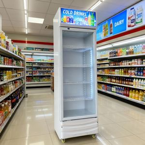 Exhibidor Refrigerador de Bebidas de Alta Calidad con Puerta de Vidrio, Iluminación, Enfriamiento Rápido, Personalizable, <span class=keywords><strong>Precio</strong></span> de Fábrica - Product Image 1