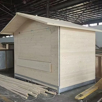 Kiosque alimentaire pliable en bois pour Noël, abri économique avec design de carport écologique pour marché ambulant