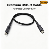Câbles de données en nylon haut de gamme personnalisés, double USB-C, sortie vidéo 4K 60Hz, charge PD, USB C super rapide pour produits électroniques