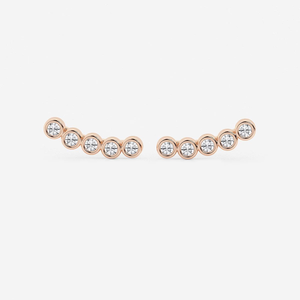 ต่างหูเพชรทรงกลม 1.3 กะรัต ดีไซน์หรูหรา ประดับเพชรแล็บโกรว์ ระยิบระยับ สวยงาม สง่างาม เหมาะสำหรับผู้หญิง สวมใส่ได้ทุกวัน - Product Image 1