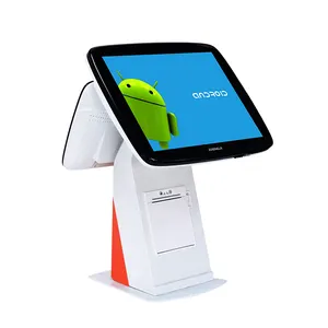 Todo en uno Pos A Pantalla táctil capacitiva Sistema Epos Máquina Caja registradora Android Pos Terminal Máquina Sistemas con Impresora/