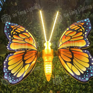 ไฟ LED รูปปีกผีเสื้อ 3 มิติ แบบไดนามิก รุ่นใหม่ สำหรับตกแต่งสวน ฉากสวยงาม งานคริสต์มาส และงานแต่งงาน สำหรับจัดแสดงกลางแจ้ง - Product Image 5
