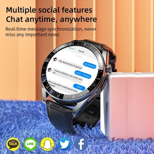 <span class=keywords><strong>LOKMAT</strong></span> <span class=keywords><strong>APPLLP</strong></span> 9 Smart Watch 4G SIM Wifi Smartwatches Hommes Full Round Touch Camera Video Calls Watch Phone pour Android iOS Phone - Product Image 5