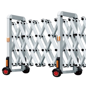 Barrière de sécurité manuelle coulissante rétractable en alliage d'aluminium, écologique, durable, design moderne, pour écoles, usines et entreprises - Product Image 1