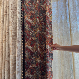 Độ chính xác cao pháo hoa rèm cửa trong 2025 mới Jacquard phòng khách rèm cửa phòng ngủ màn rèm cửa riêng tư - Product Image 2