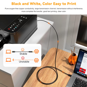 Sản xuất tùy chỉnh giá rẻ nylon bện <span class=keywords><strong>USB</strong></span>-A để <span class=keywords><strong>USB</strong></span>-B cáp 1m 1.5M 2M ngắn Cáp dữ liệu sạc cáp <span class=keywords><strong>USB</strong></span> - Product Image 5