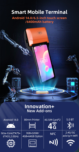 Cầm Tay <span class=keywords><strong>POS</strong></span> máy với mã QR Scanner 4 gam hệ thống NFC Bluetooth USB Wifi kết nối gồ ghề máy in - Product Image 4