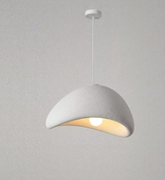 Lustre suspendu de style Wabi Sabi aux couleurs vives orange et bleu