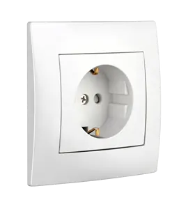 factory directly sale EU standard 16A electric power socket German type 2 pin grounding schuko wall socket outlet