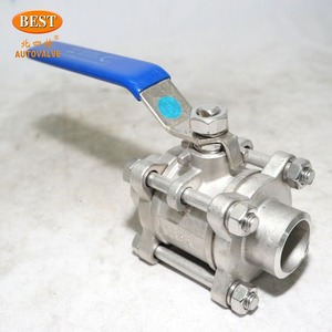 Q13 3PC SS304/316L <strong>Ball</strong> <strong>Valve</strong> <strong>1</strong>/2"-12" 1000WOG 150/300LB Threaded/Welded Full Port For Oil Gas Water Piping - Product Image 4