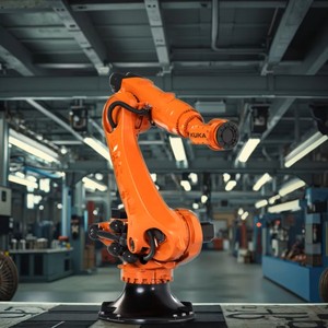 Robot industriel à 6 axes KR500 Fortec, bras articulé robuste pour la palettisation automatique, la manutention de boîtes sur rail, charge utile de 240 kg, moteur - Product Image 4