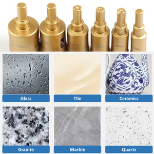 Outils de découpe CNC diamantés brasés sous vide de 20 mm, fraises à doigts pour le polissage du granit, du marbre et du <span class=keywords><strong>béton</strong></span>, alimentation en diamant sous vide - Product Image 2