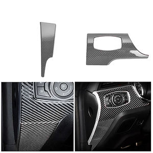 Kits interiores de 4 agujeros de fibra de carbono, cubierta de salpicadero, embellecedores de Panel de puerta para Mustang 2015 + - Product Image 3