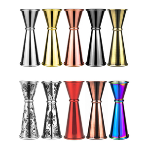 Jigger da Bar Hoffee 1+2oz <span class=keywords><strong>30</strong></span>/60ml in Acciaio Inox SS304, Misurino Doppio Lato per Cocktail, Tazza Dosatrice in Metallo - Product Image 1