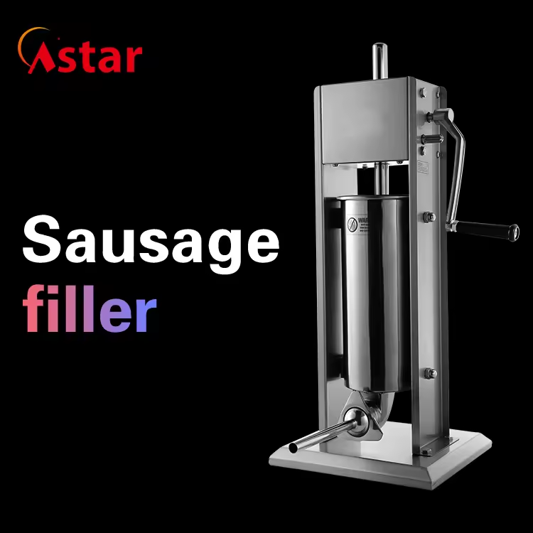 Astar 7L Vertical Manual Sausage Stuffer, Multi-Size Sausage Making Machine, Durable & Sturdy