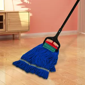 Summit Selling Heavy Duty Blue Eco Friendly Microfiber Lavable Mops Head Reemplazo para limpieza de pisos comerciales industriales