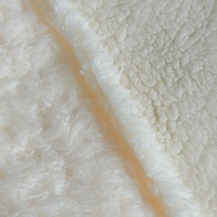 Tissu polaire Sherpa personnalisé 280 GSM en polyester doux et moelleux pour doublure de sweat-shirt, couverture et vêtements d'intérieur – Vente en gros