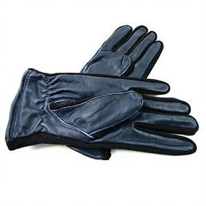 Gants de moto en cuir, longueur poignet, style sportif, respirants, non doublés, pour le cyclisme, utilisation quatre saisons - Product Image 3