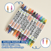 NANMU – Lot de marqueurs artistiques effaçables double-pointe 12/24/36/48 couleurs, haute qualité, en plastique acrylique, pour enfants – Meilleures ventes