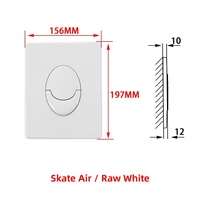 Accessoire WC à panneau dissimulé pour réservoir Skate Air, à double chasse pneumatique et bouton-poussoir, style moderne et minimaliste, vente en gros