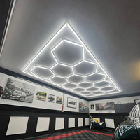 Lampe LED hexagonale à suspension, kit de lampe hexagonale, lampe LED hexagonale pour garage, sortie d'usine
