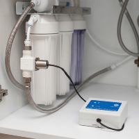 Vanne solénoïde d'arrêt automatique Savant AS-412AQ avec protection contre les fuites d'eau, tube de 1/4 po DE, pour système d'osmose inverse (RO), personnalisable OEM