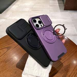 Custodia per telefono con armatura di nuovo Design per <span class=keywords><strong>iPhone</strong></span> 17 16 <span class=keywords><strong>Pro</strong></span> <span class=keywords><strong>Max</strong></span> 15 14 13 <span class=keywords><strong>12</strong></span> 11 <span class=keywords><strong>Cover</strong></span> protettiva per fotocamera ad anello magnetico - Product Image 3