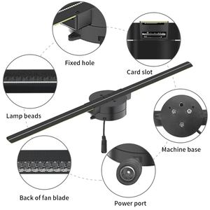 エアサスペンション42cm 3Dホログラム広告ディスプレイLedファン裸目ステレオ3Dファンホログラム配信高速3Dホログラフィックファン - Product Image 3