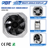 Ventilateur de refroidissement pour machines industrielles W2E200-HH85-01 AC 230V 85W 0.29/0.35A 2550/2800RPM, unité de remplacement pour équipement de ventilation axiale