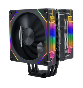 ESGAMING Fournisseur Double Ventilateurs 6 Tuyaux Air Cooler Fan 120x120x25mm Ordinateur <span class=keywords><strong>PC</strong></span> RGB Heatsink Radiateur <span class=keywords><strong>Support</strong></span> Intel Amd - Product Image 1